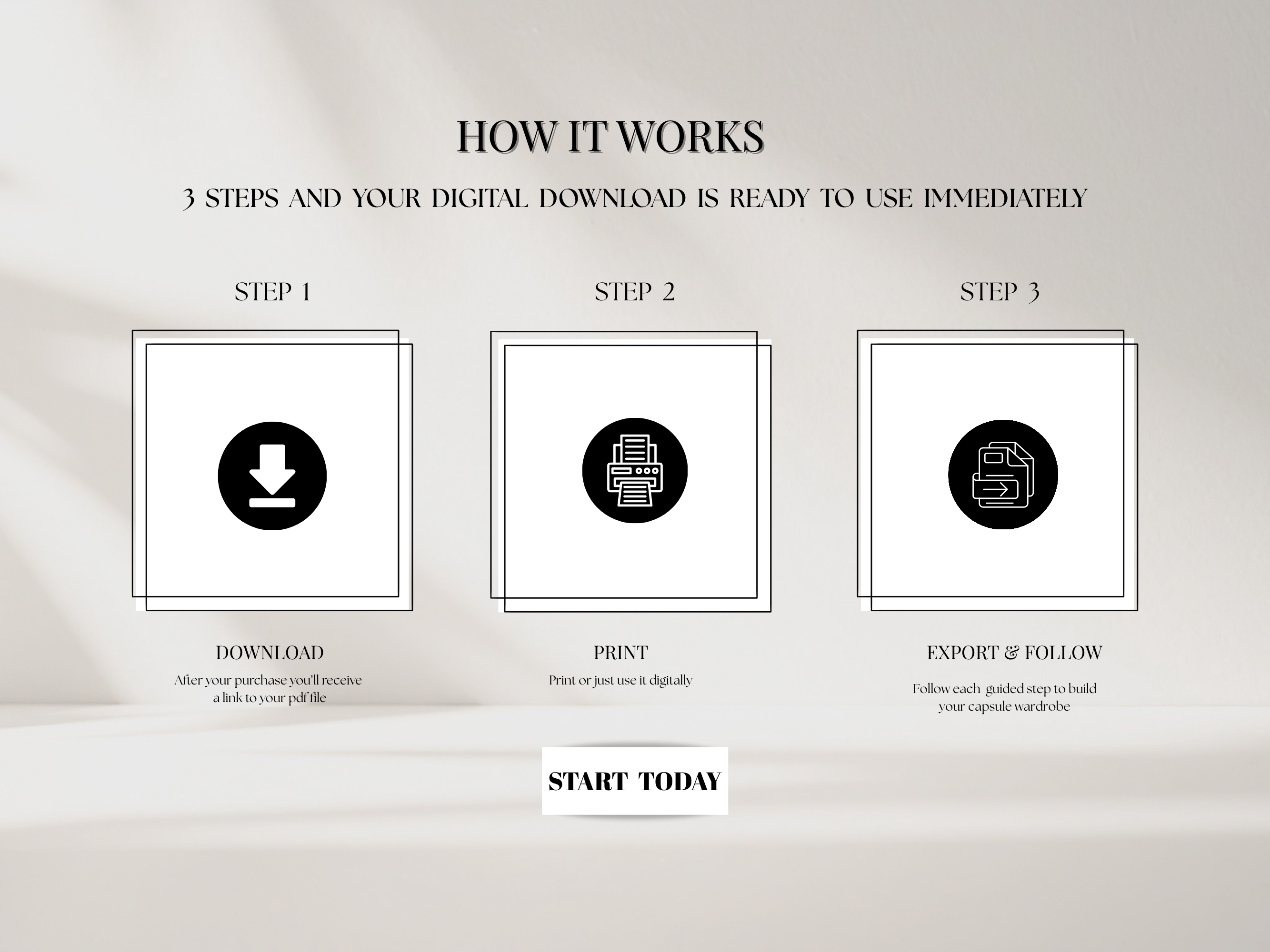 The Luxury Capsule Wardrobe Kit (Digital Download) - Minimalist Closet Planner and Styling Guide To Curate Your Signature Look